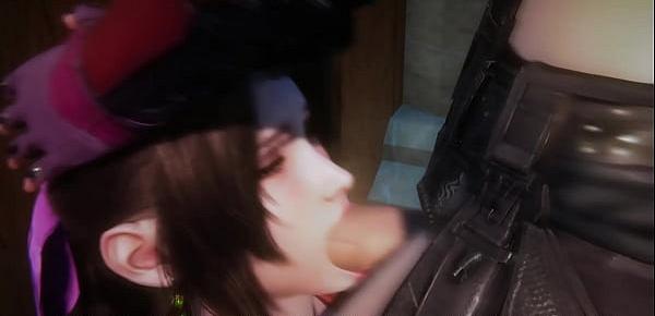 Aerith and Tifa passionate sex - Final Fantasy 7 Futa